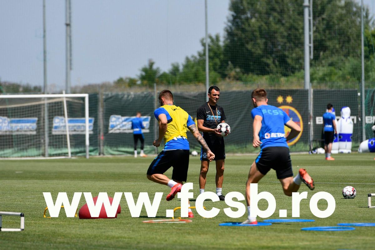 FCSB, primul antrenament Toni Petrea