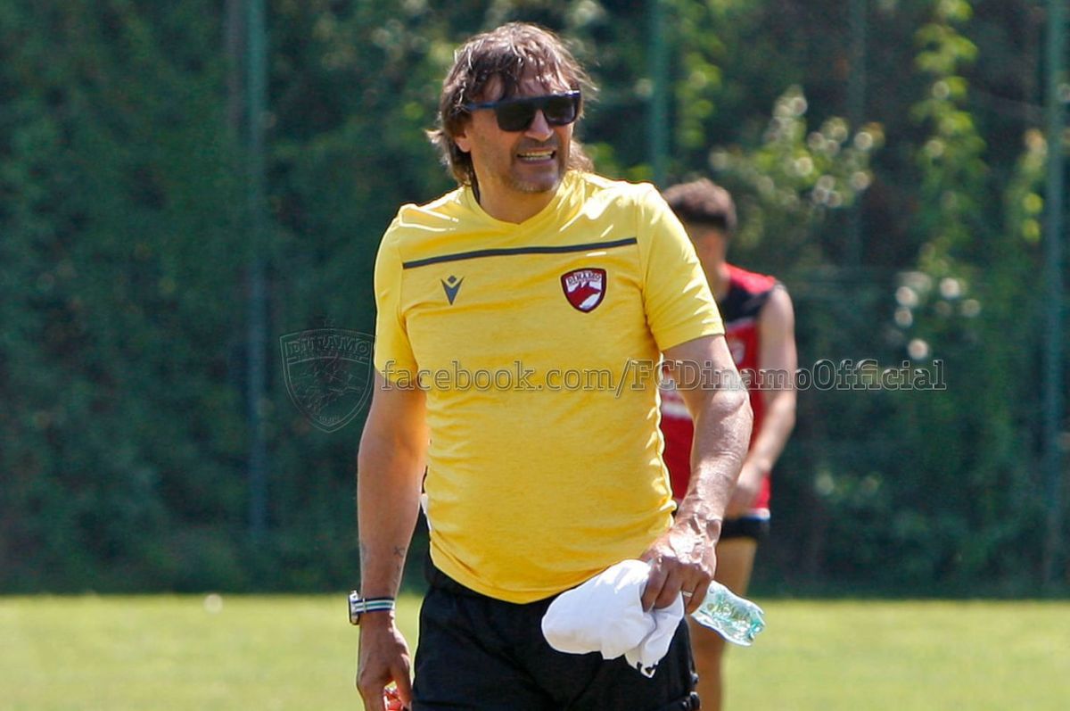 Surpriză la antrenamentul lui Dinamo: cine e tehnicianul prezent la Săftica pentru a-l ajuta pe Dario Bonetti