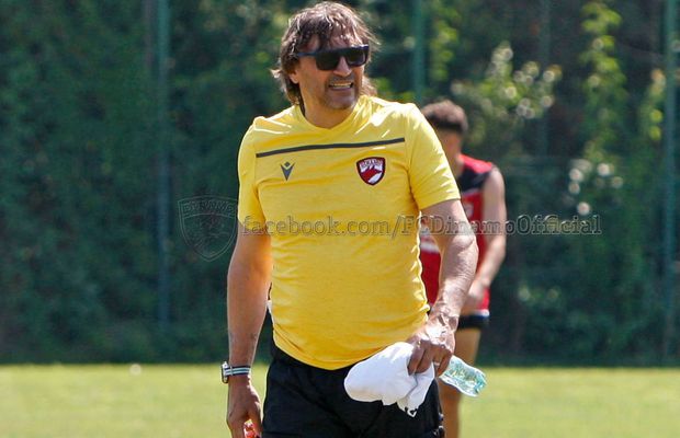 Surpriză la antrenamentul lui Dinamo: cine e tehnicianul prezent la Săftica pentru a-l ajuta pe Dario Bonetti