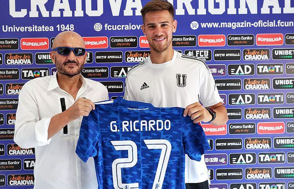 Ricardo Grigore, prezentat la FCU Craiova. Durata contractului