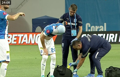 „Arma secretă” a Craiovei s-a accidentat și a mers direct la spital » Urmează un RMN la coloană