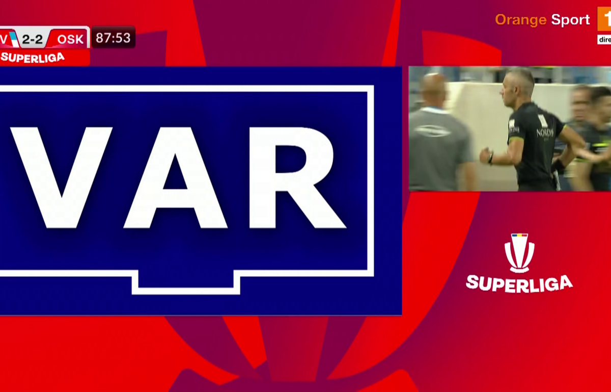 Prima decizie VAR în CSU Craiova - Sepsi