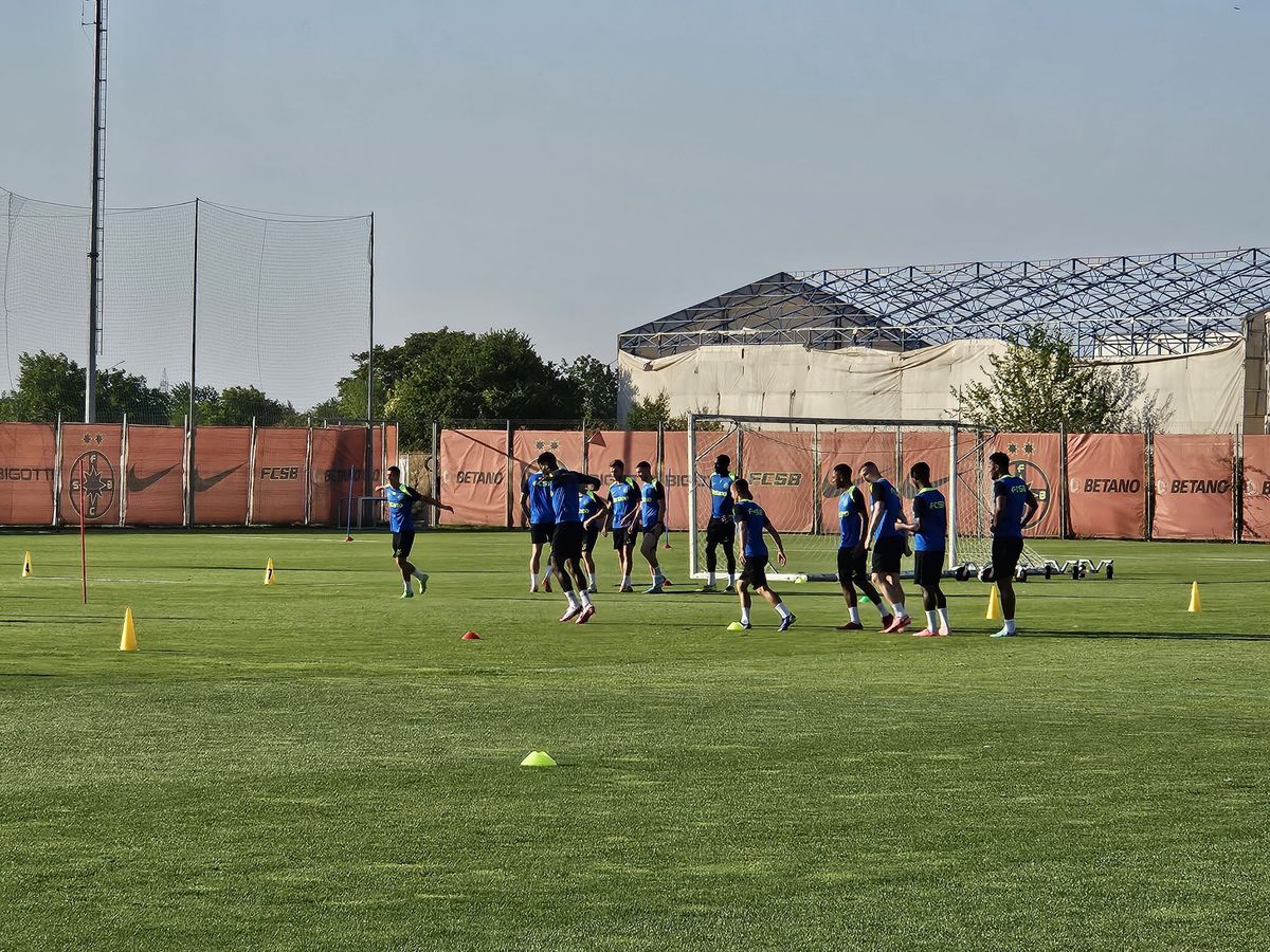 Antrenament FCSB înaintea returului cu Virtus