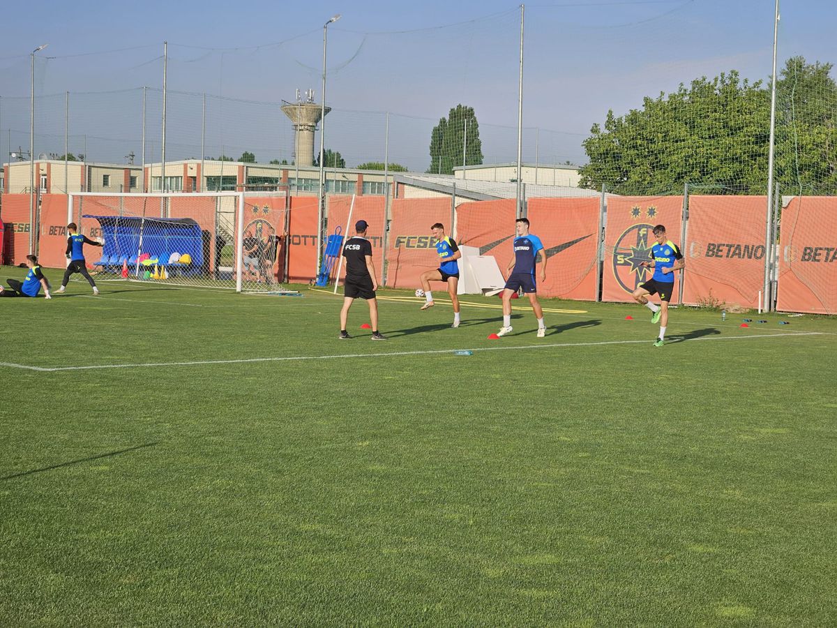 Antrenament FCSB înaintea returului cu Virtus