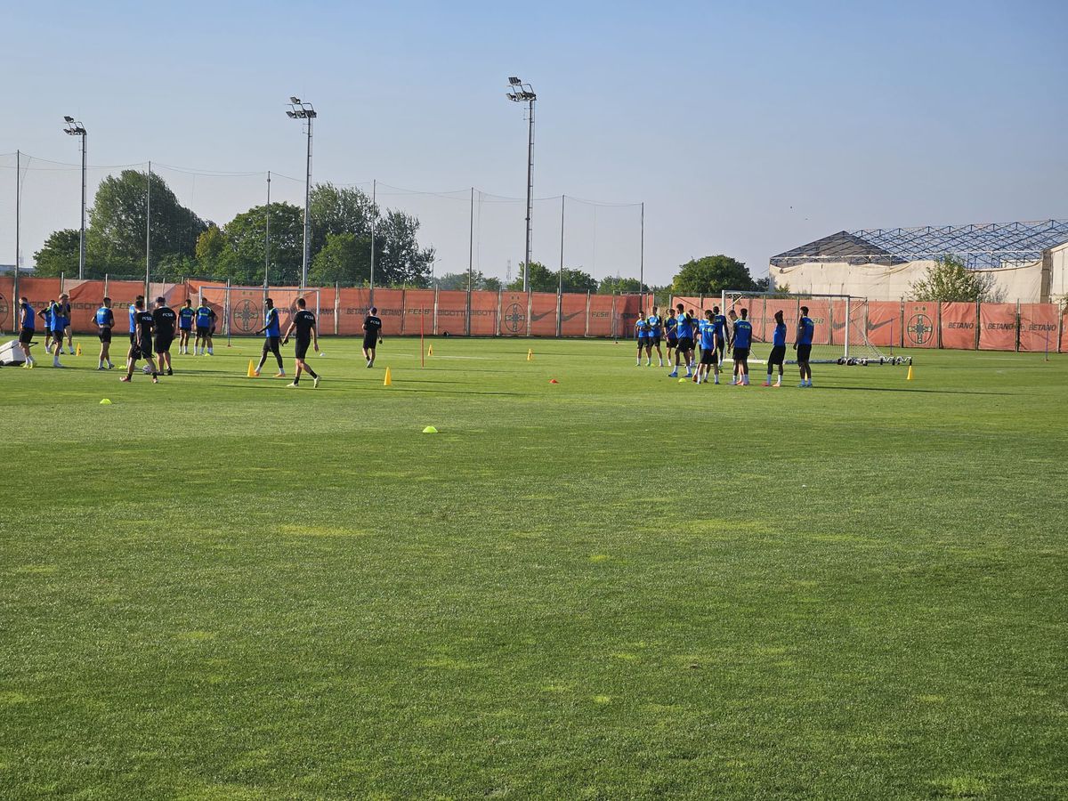 Antrenament FCSB înaintea returului cu Virtus