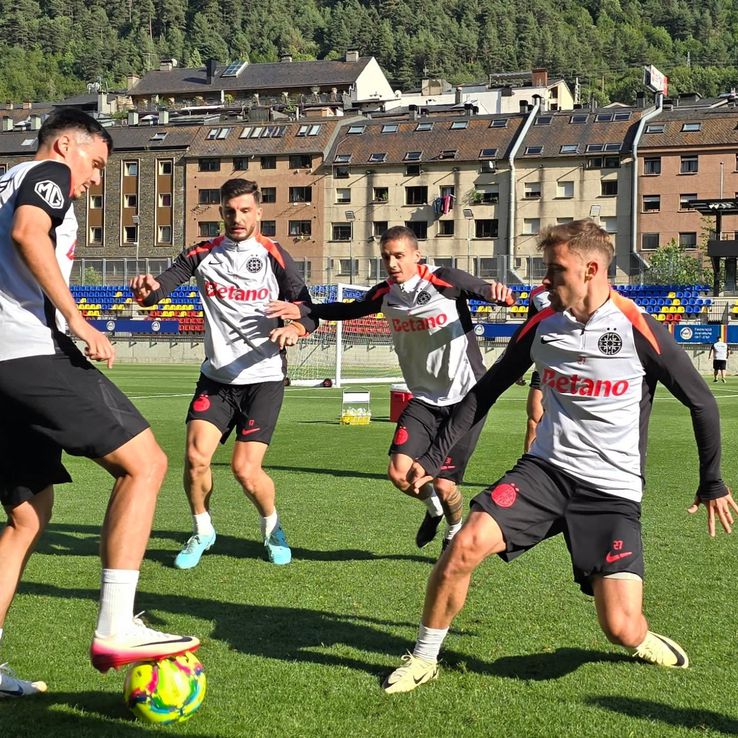 Cum arată stadionul pe care se joacă Inter D'Escaldes - FCSB/ foto: Facebook @FCSB