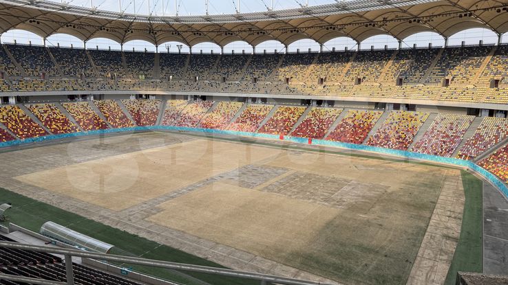 Așa arată gazonul de pe Arena Națională după festivalul Neversea Kapital din București. Foto: Andrei Crăițoiu (GSP.RO)