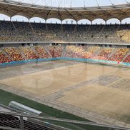 Așa arată gazonul de pe Arena Națională după festivalul Neversea Kapital din București. Foto: Andrei Crăițoiu (GSP.RO)