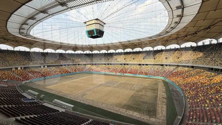 Așa arată gazonul de pe Arena Națională după festivalul Neversea Kapital din București. Foto: Andrei Crăițoiu (GSP.RO)