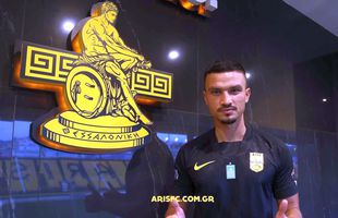 Cristi Ganea, prezentat la Aris Salonic de un campion european! Ce salariu are internaționalul român