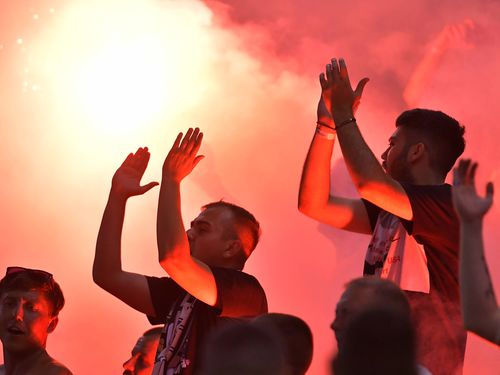 Fanii Rapidului vor să facă show la meciul cu FCSB // FOTO: Imago