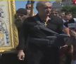 Gigi Becali, moment neașteptat la protestul din Piața Victoriei » A început să cânte alături de preoți în fața reporterilor