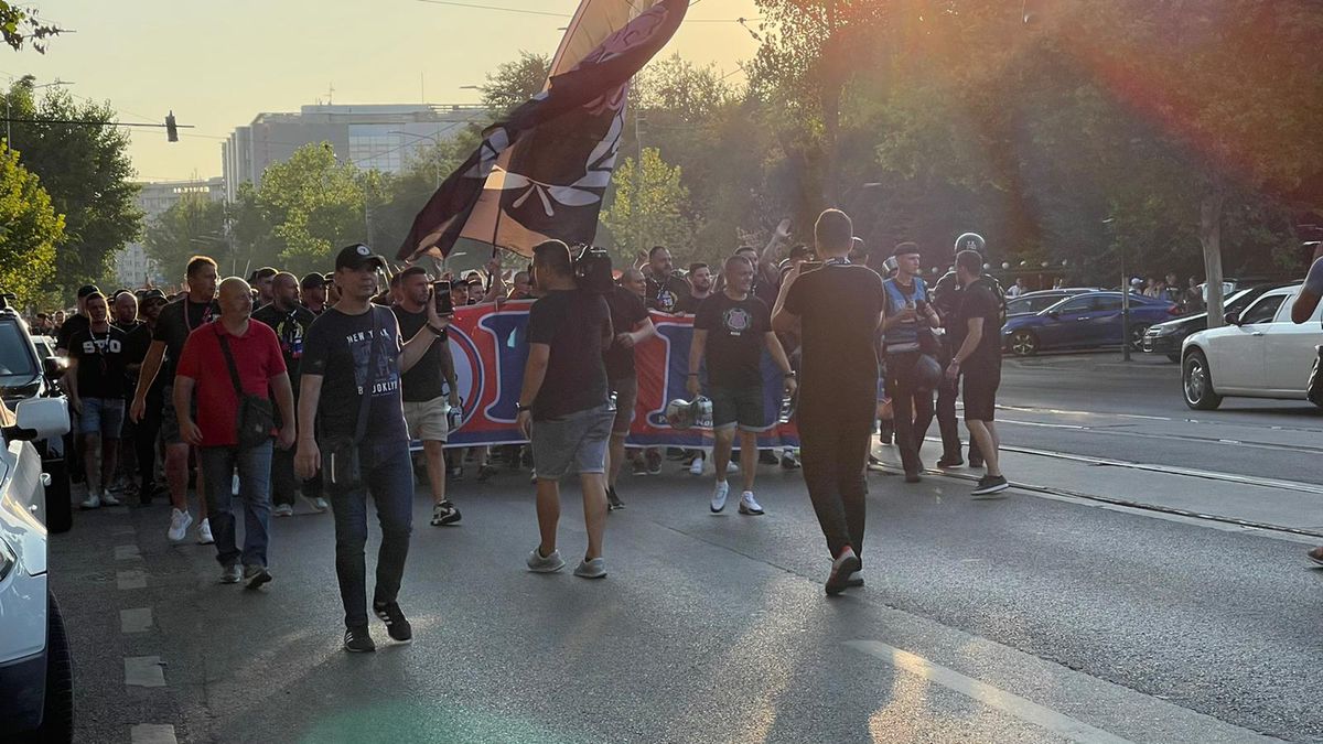 Moment emoționant înainte de startul meciului Rapid - FCSB