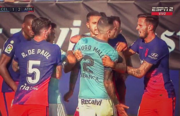 Scandal în primul meci al zilei din La Liga! 3 cartonașe roșii acordate în prelungiri