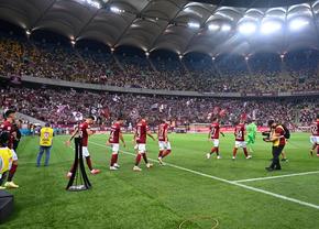 Moment emoționant înainte de startul meciului Rapid - FCSB
