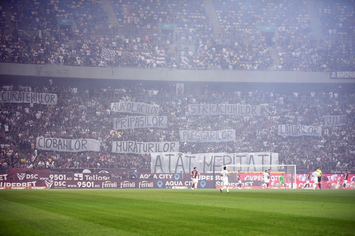 Nou record! Câți fani au fost la Rapid - FCSB + scenografiile galeriilor