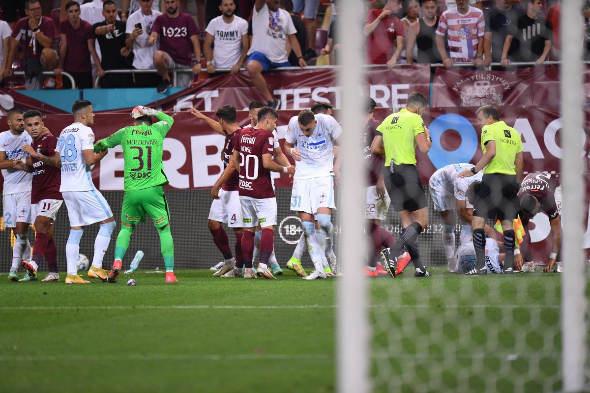 Amenzi uriașe și suspendări! FRF a anunțat sancțiunile după bătaia generală de la Rapid - FCSB