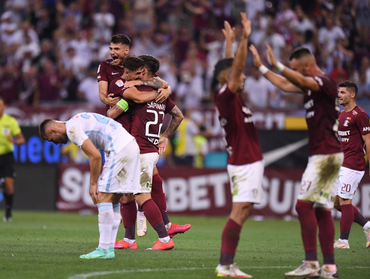 FOTO Rapid, sărbătoare cu fanii după 1-0 cu FCSB