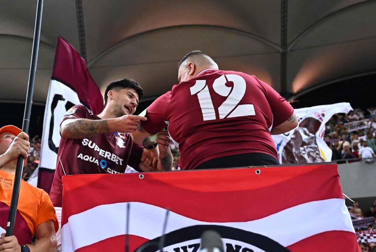 FOTO Rapid, sărbătoare cu fanii după 1-0 cu FCSB