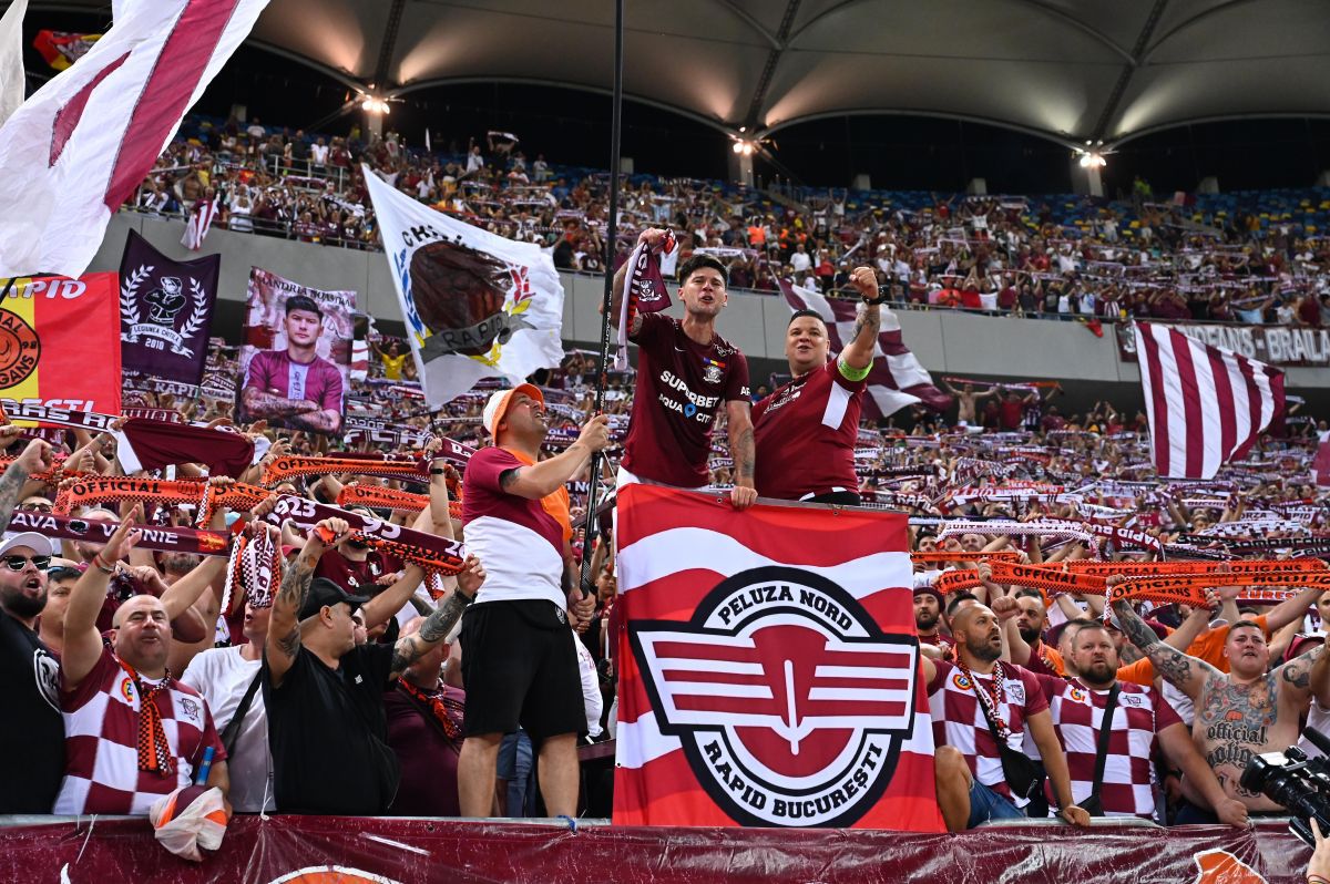 FOTO Rapid, sărbătoare cu fanii după 1-0 cu FCSB