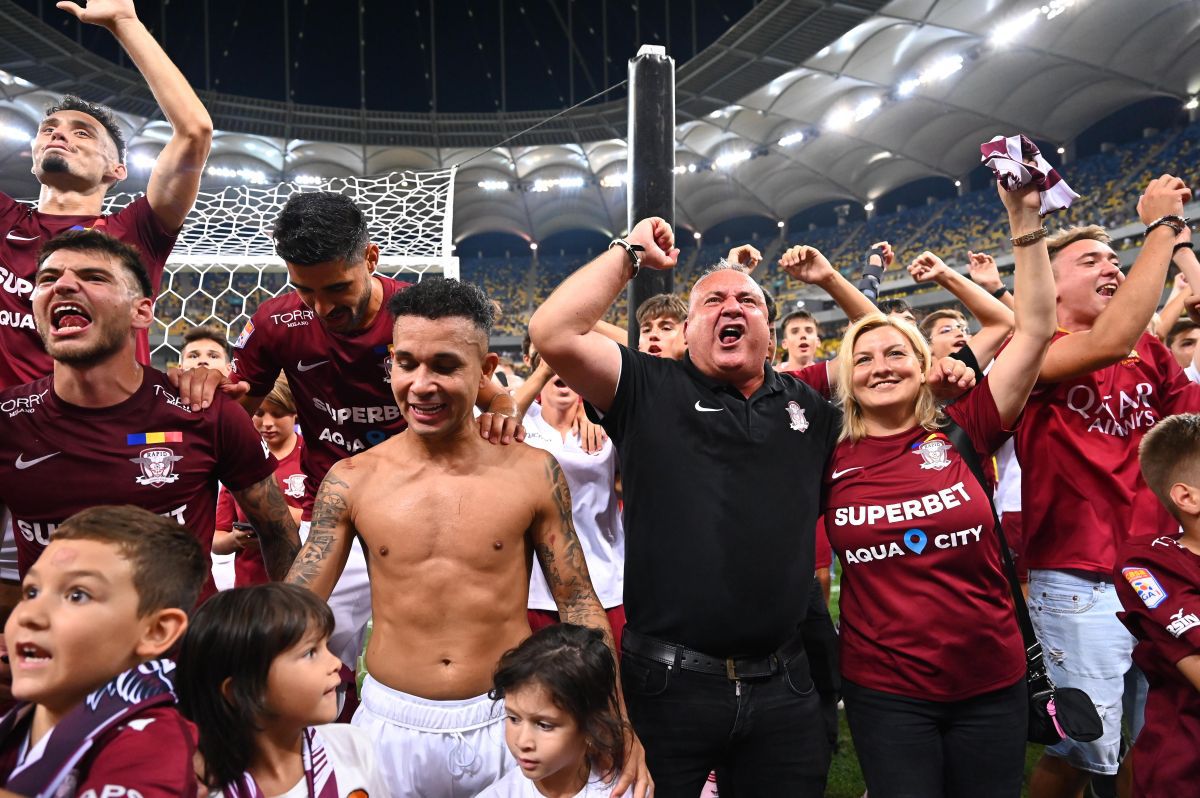FOTO Rapid, sărbătoare cu fanii după 1-0 cu FCSB