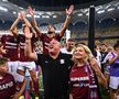 Mihai Iosif, cu soția pe teren după victoria cu FCSB! Imagini senzaționale cu rapidiștii și suporterii