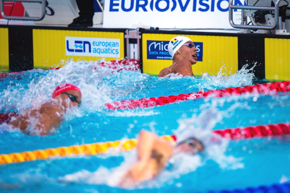 Atât de MARE e Popovici! Unde erau rivalii campionului român când David termina cursa