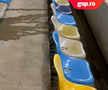 Inundație în tribunele Arenei Naționale în timpul meciului FCSB - Chindia » Imaginile falimentului de la cel mai mare și mai scump stadion din țară