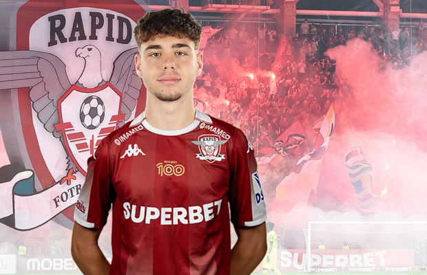 Andrei Borza, prezentat oficial la Rapid: „Ei m-au determinat să fac acest pas”