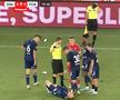 Mircea Orbuleț a fost lovit în cap cu un pahar aruncat din tribună // foto: captură OrangeSport
