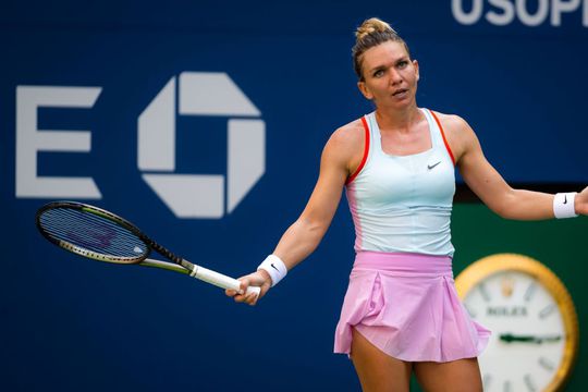 Simona Halep în timpul meciului de la US Open 2022 Foto Imago
