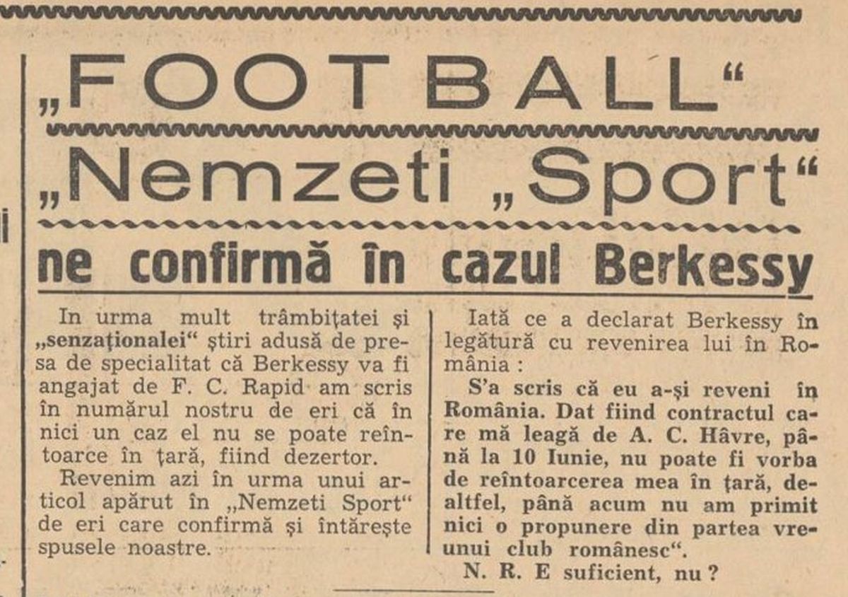 Elemer Berkessy, primul jucător născut pe teritoriul actual al României ajuns la FC Barcelona