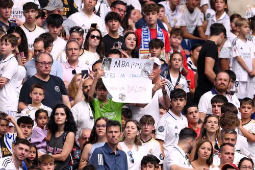 Kylian Mbappe este deja idolul tribunelor pe Bernabeu / Foto: GettyImages