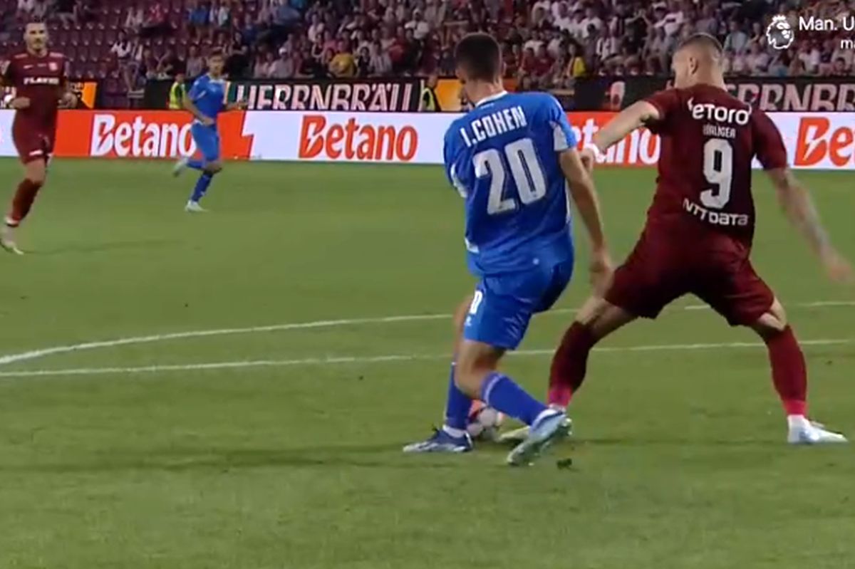 Decizie controversată la CFR Cluj - Maccabi Petach Tikva » Echipa lui Dan Petrescu a cerut penalty