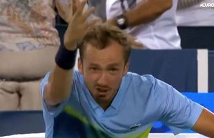 Medvedev, criză de nervi la Cincinnati! S-a răstit la arbitra de scaun și a părăsit competiția