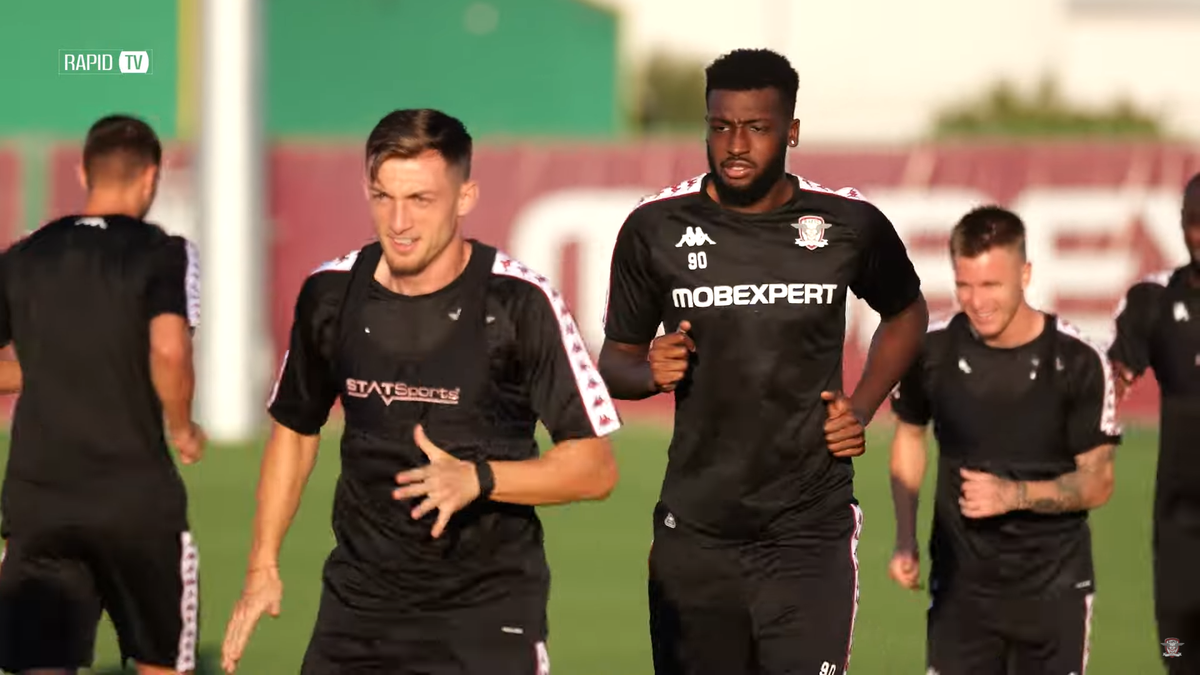 Rapid a susținut prima sesiune de antrenamente la noua bază din Ștefănești