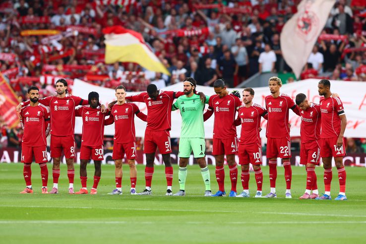 Comemorarea lui Diogo Jota, la Liverpool - Bournemouth/ foto Imago Images