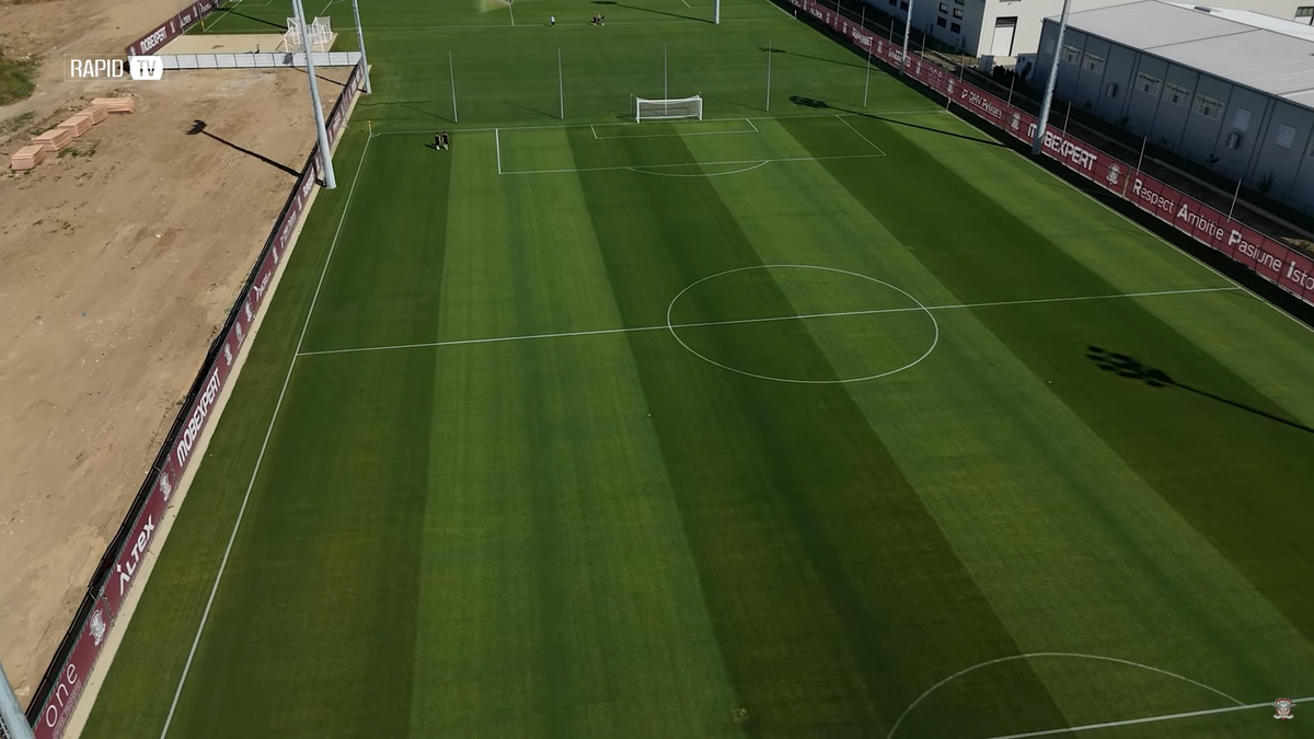 Rapid a susținut prima sesiune de antrenamente la noua bază din Ștefănești