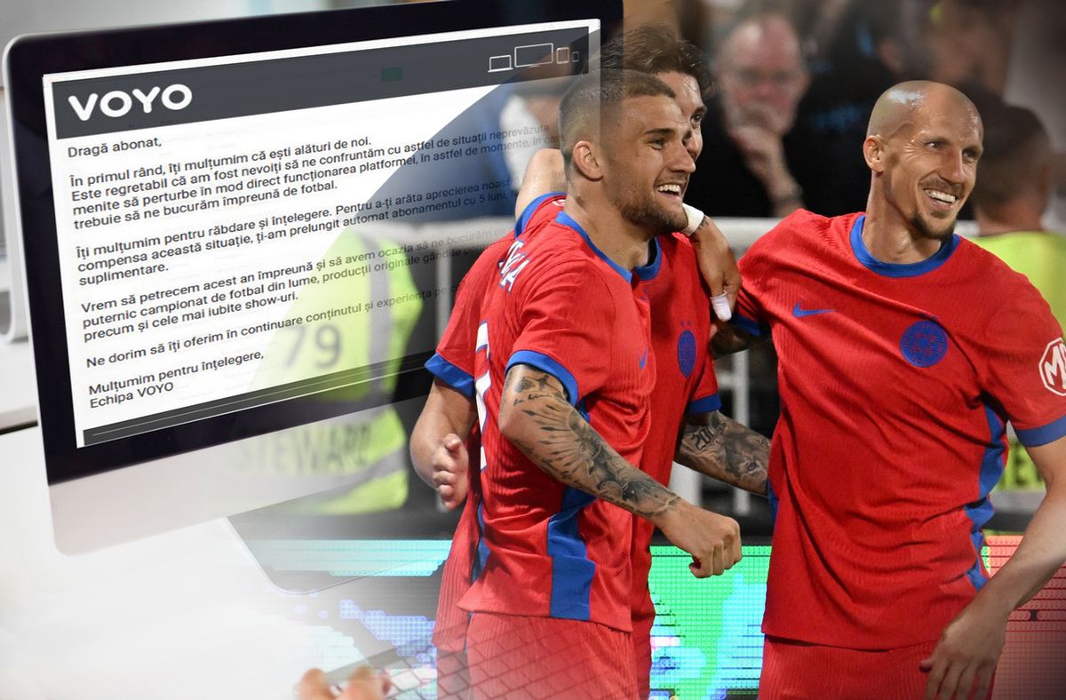 Nimeni nu se aștepta la asta! » Mesajul pe care abonații Voyo l-au primit la o zi după problemele de la Drita - FCSB