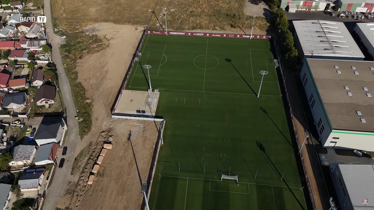 Rapid a susținut prima sesiune de antrenamente la noua bază din Ștefănești