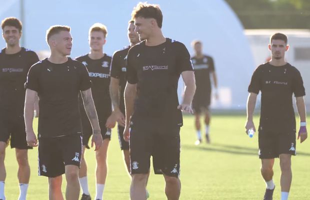 Rapid a susținut prima sesiune de antrenamente la noua bază din Ștefănești