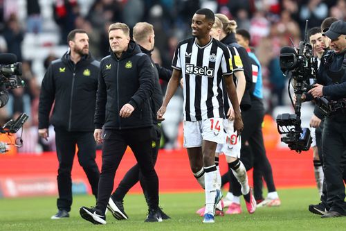 Eddie Howe l-a avut elev la Newcastle pe Alexander Isak în 109 meciuri, în care suedezul a reușit 62 de goluri și 13 assisturi / Foto: Imago