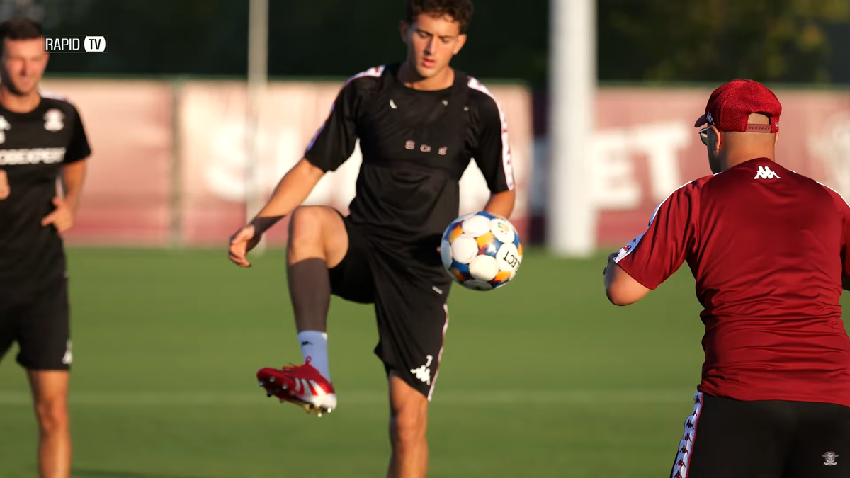 Rapid a susținut prima sesiune de antrenamente la noua bază din Ștefănești