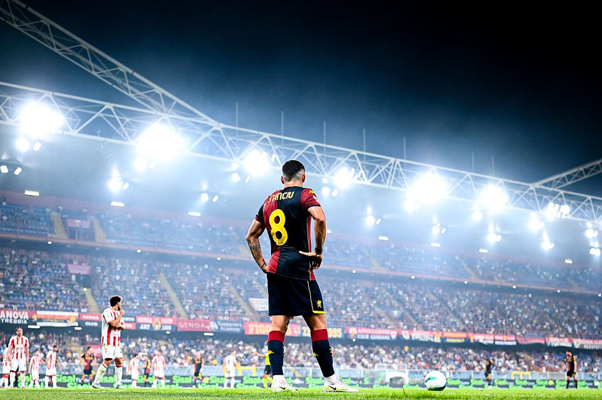 Nicolae Stanciu, ce „rachetă” la debutul pentru Genoa! Gol senzațional sub privirile lui Mircea Lucescu și Dan Șucu