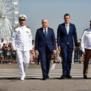 Ilie Bolojan, în portul Constanța de Ziua Marinei/ foto: Facebook @Ilie Bolojan