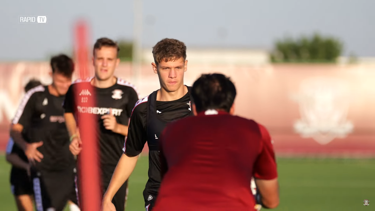 Rapid a susținut prima sesiune de antrenamente la noua bază din Ștefănești