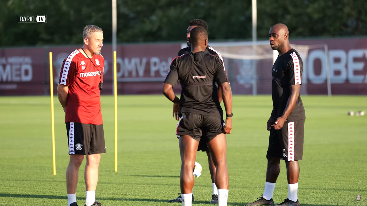 Rapid a susținut prima sesiune de antrenamente la noua bază din Ștefănești