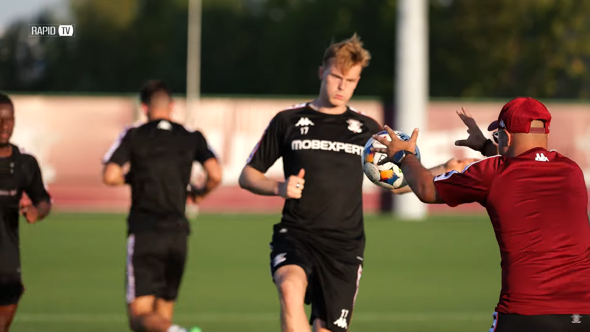 Rapid a susținut prima sesiune de antrenamente la noua bază din Ștefănești