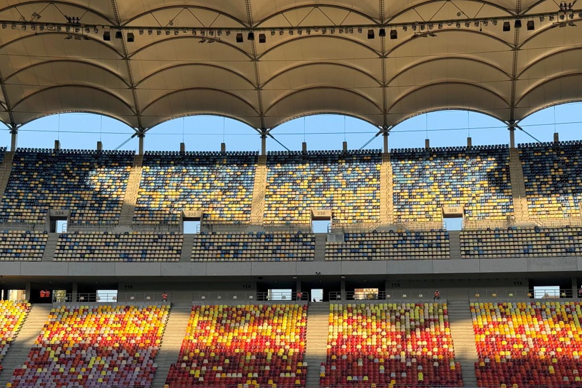 Imagini de la Arena Națională înainte de Dinamo - UTA Arad