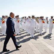 Ilie Bolojan, în portul Constanța de Ziua Marinei/ foto: Facebook @Ilie Bolojan